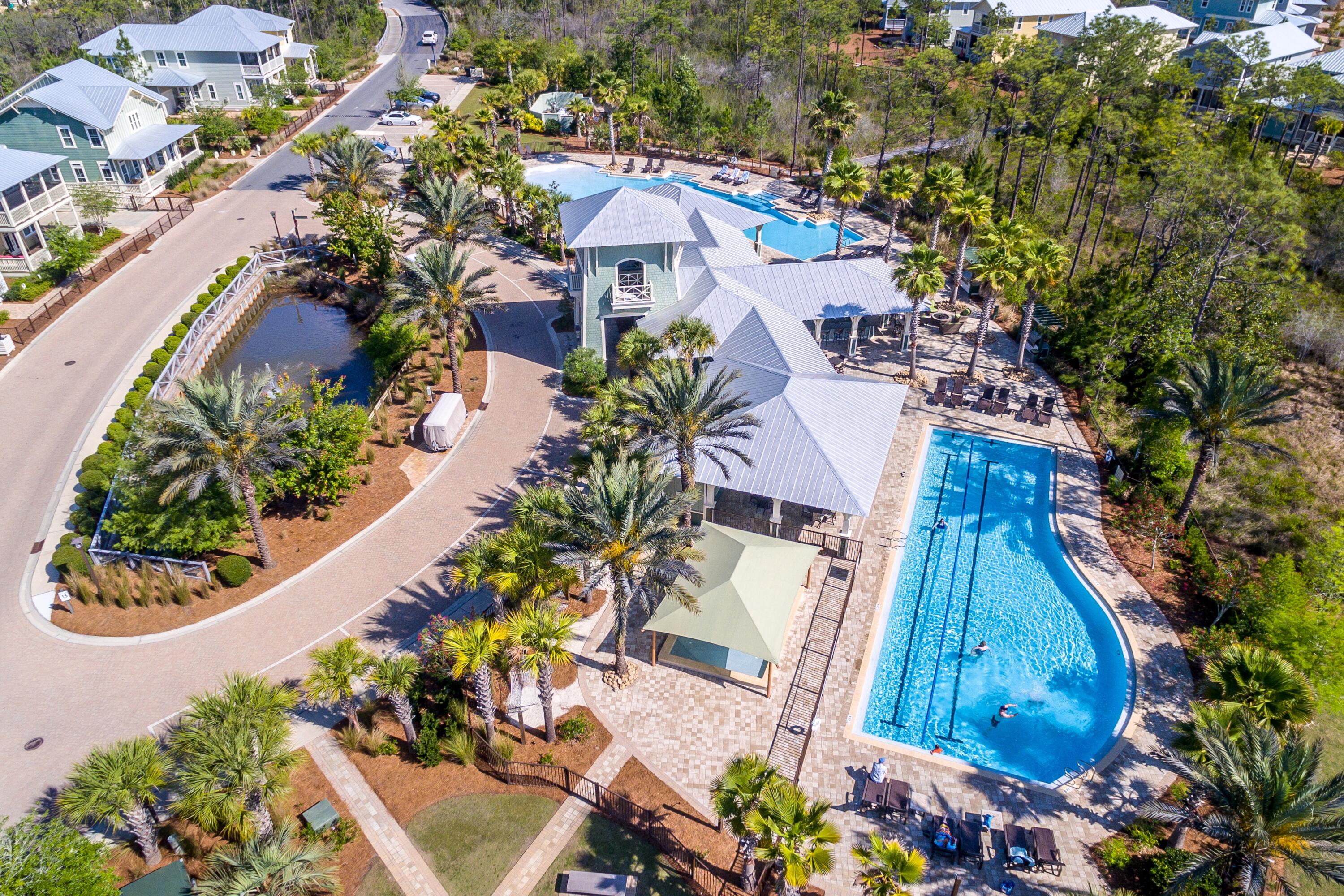 235 Prairie Pass Santa Rosa Beach, FL 32459 - Photo 75 of 80 an aerial view of a house with a yard and garden