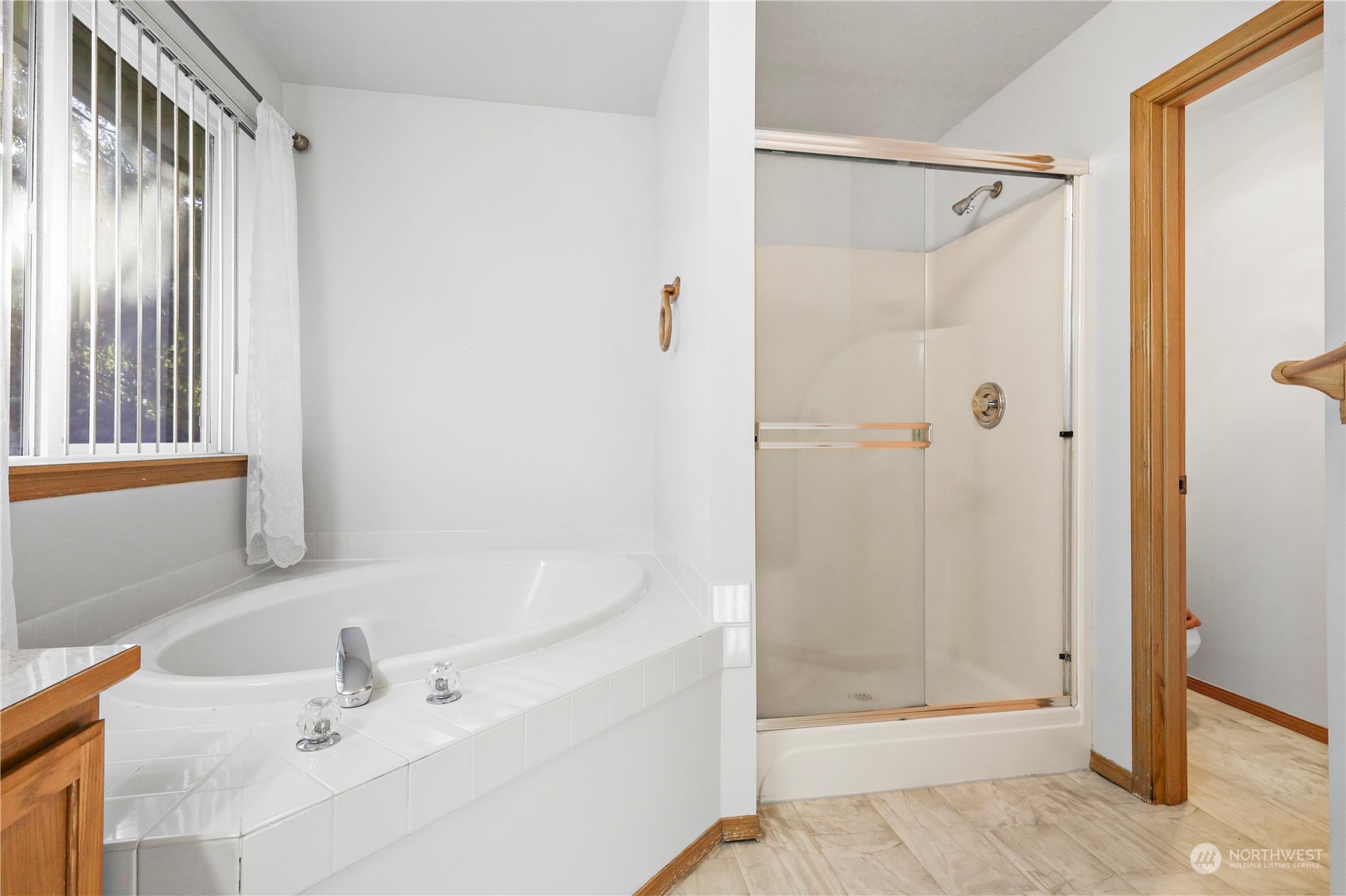 3116 289th Street South Roy, WA 98580 - Photo 13 of 38 a bathroom with a shower and a sink
