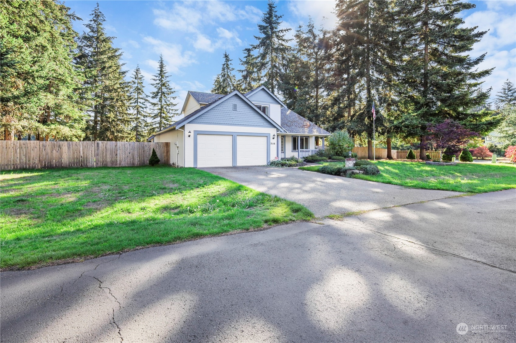 3116 289th Street South Roy, WA 98580 - Photo 35 of 38 a view of a back yard of the house