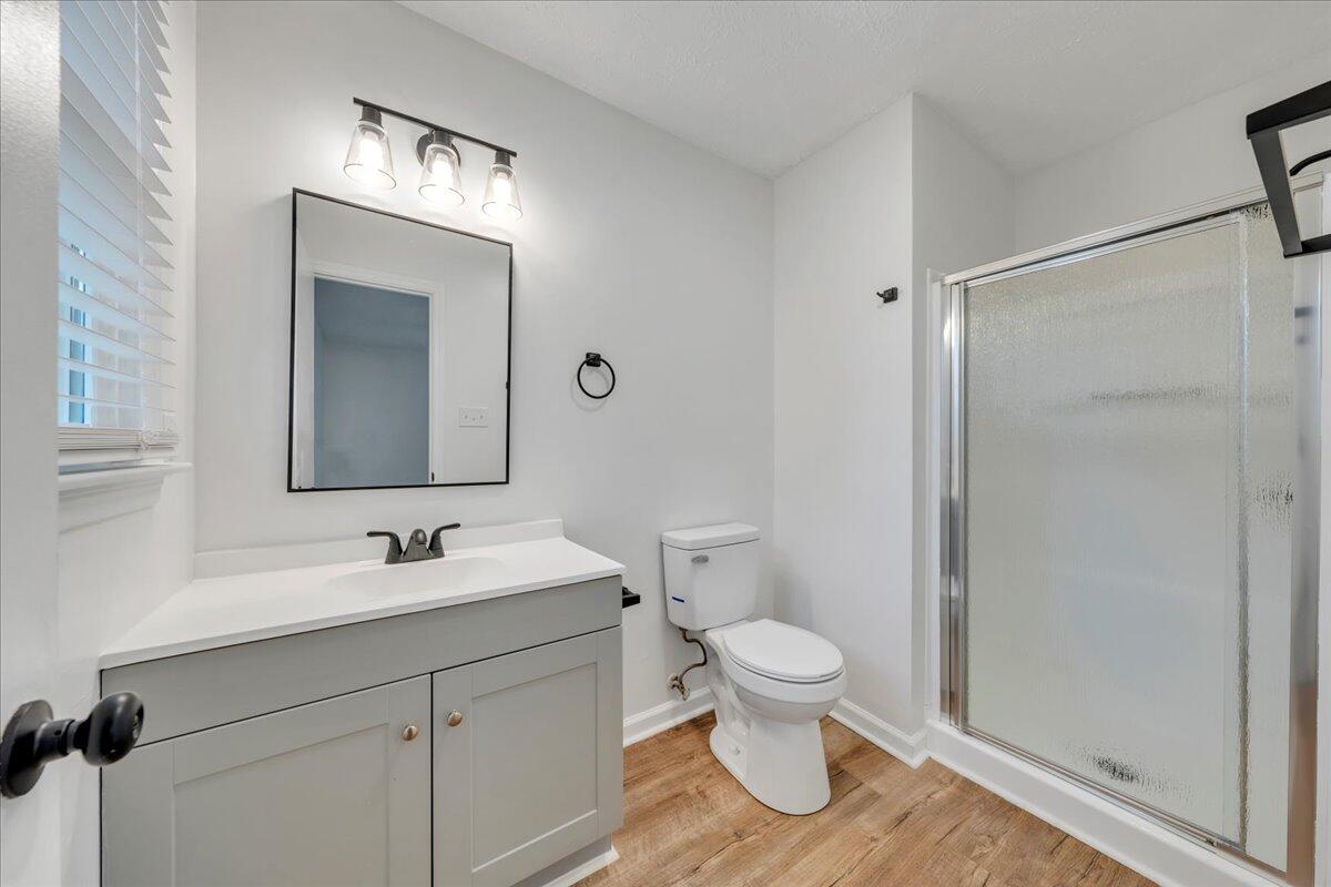 427 Farmington Road Hardy, VA 24101 - Photo 18 of 56 a bathroom with a sink a toilet and shower