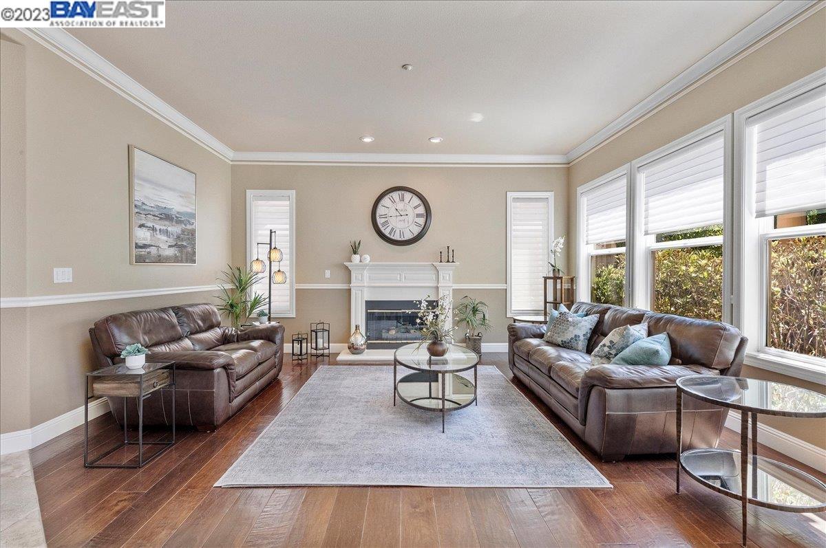 Undisclosed Address San Ramon, CA 94583 - Photo 14 of 57 a living room with furniture a large window and a fireplace