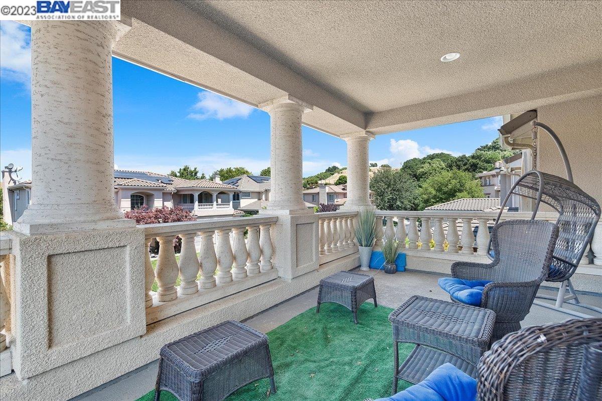 Undisclosed Address San Ramon, CA 94583 - Photo 41 of 57 a view of an chairs and deck in the backyard