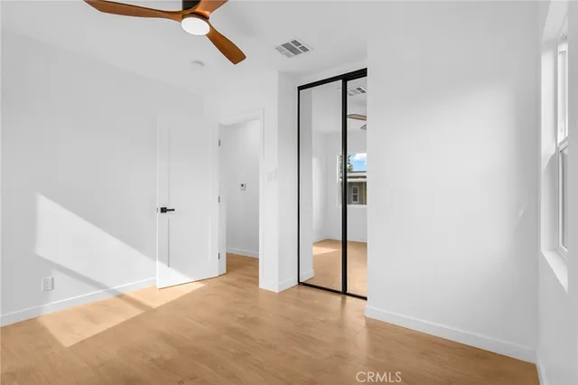 a view of a hallway with entryway