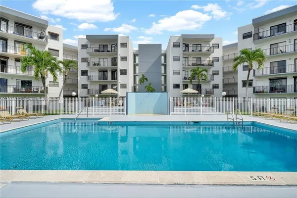 a view of swimming pool with outdoor space
