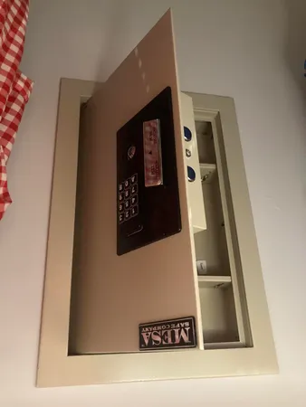 a close view of door lock