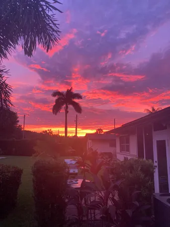 a view of a garage with a sitting area