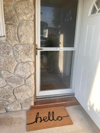 a view of a door with a door