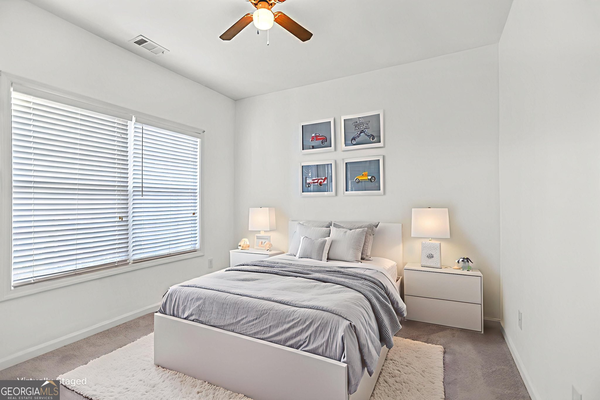 214 Meadow Run Carrollton, GA 30116 - Photo 37 of 44 a bedroom with a bed and a large window