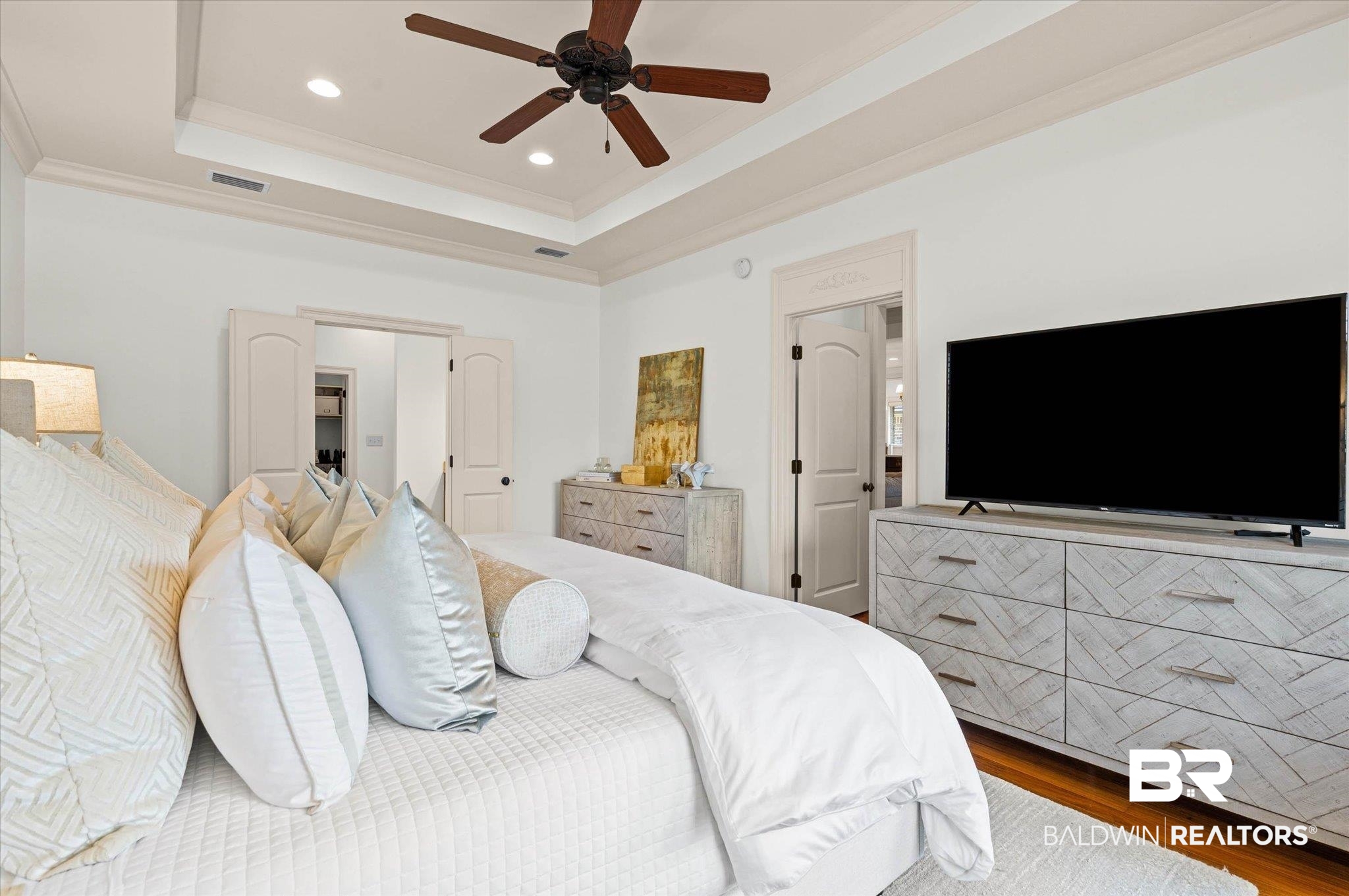 3459 Rue Royal Mobile, AL 36693 - Photo 14 of 31 Tray ceiling with crown molding and recessed lighting
