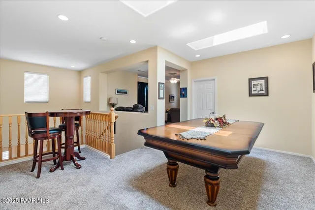 a room with furniture and a table