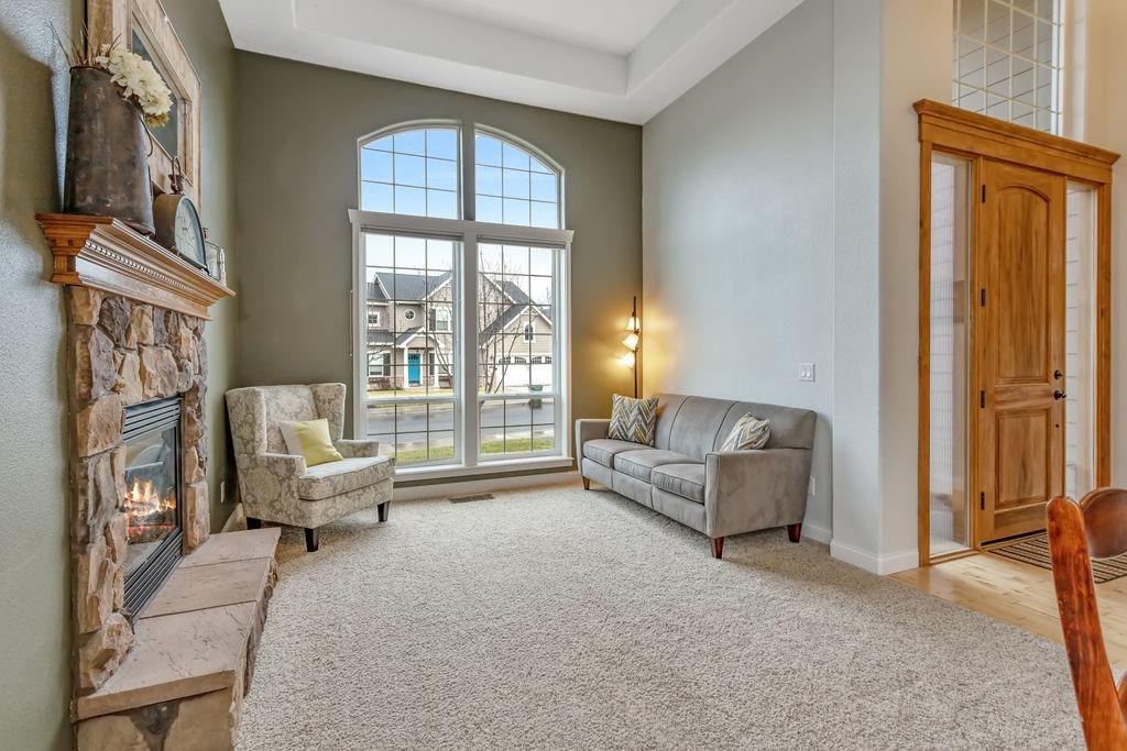 1042 Pumpkin Ridge Eagle Point, OR 97524 - Photo 4 of 34 a living room with furniture and a fireplace