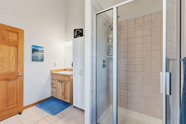 a view of bathroom with shower