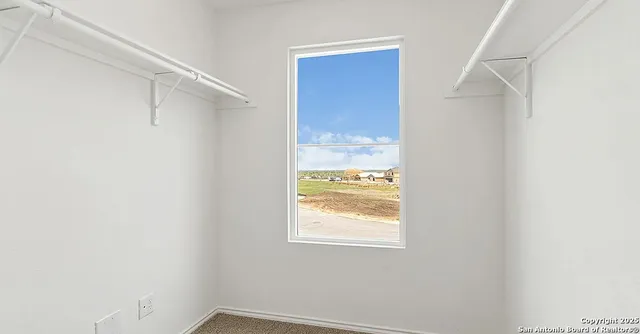 a small space with a window