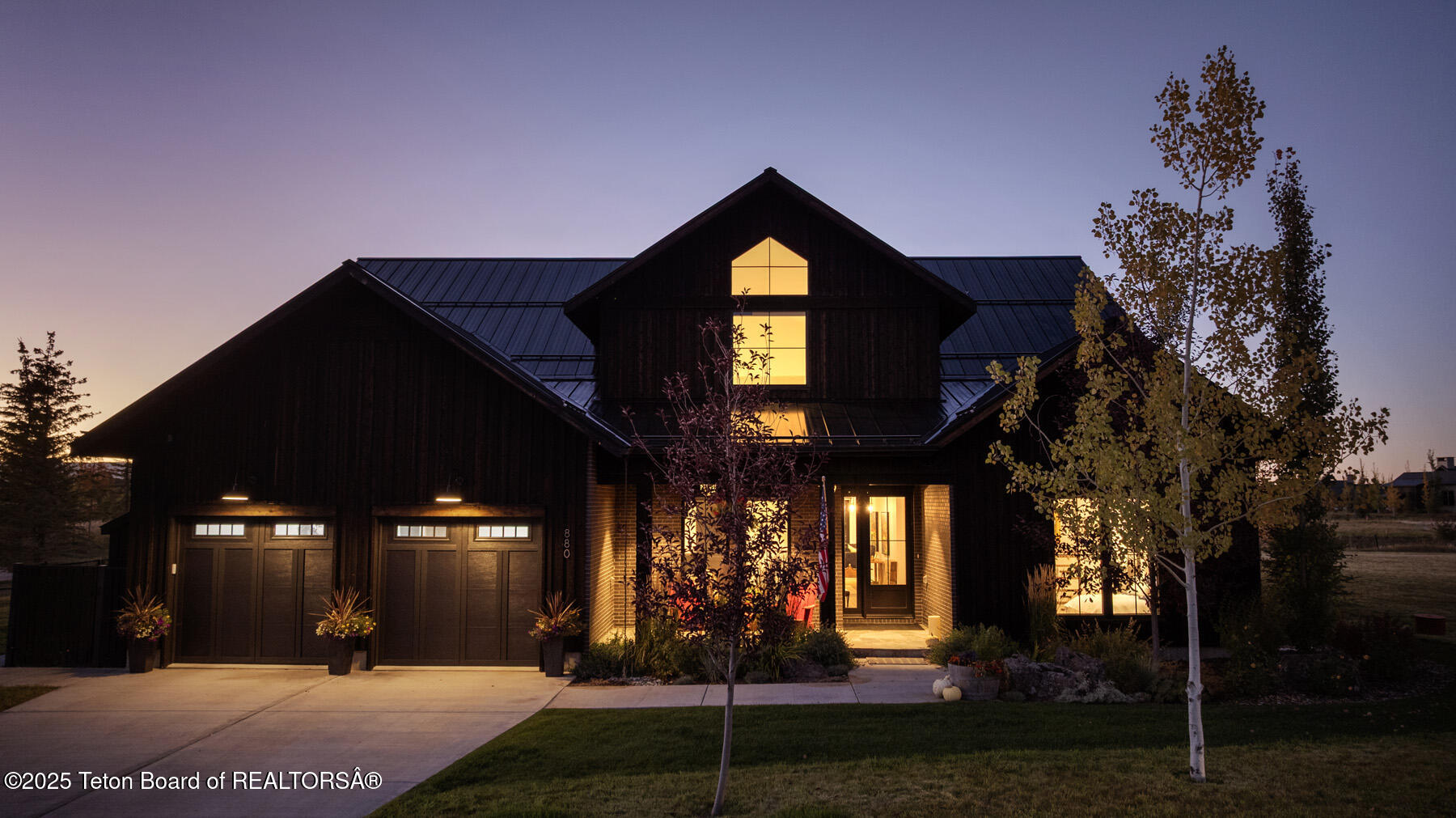 880 Sharp Tail Court Driggs, ID 83422 - Photo 3 of 30 3 Twilight Front of Home