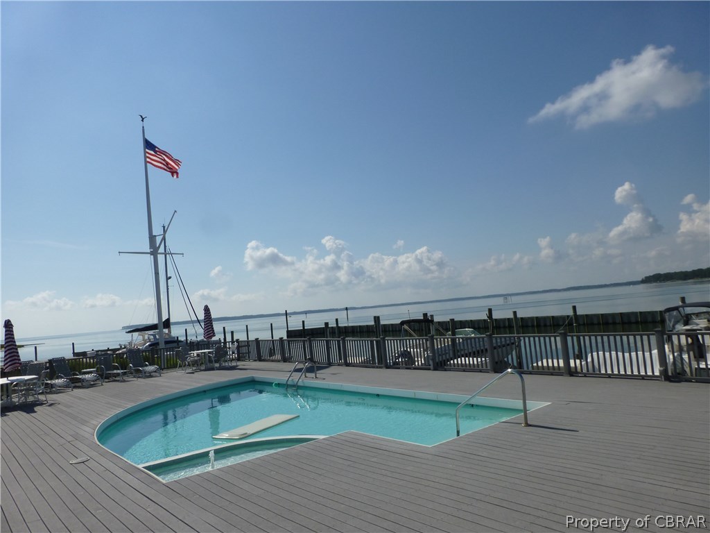 464 Jackson Creek Road Deltaville, VA 23043 - Photo 25 of 26 Pool overlooking the Bay!