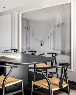 a view of a workspace with furniture