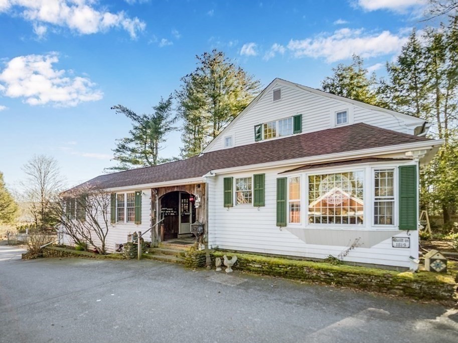 a view of a house with a outdoor space