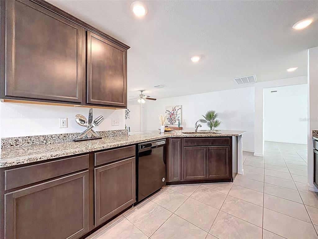 12943 Impatiens Street Spring Hill, FL 34609 - Photo 12 of 53 a bathroom with a granite countertop sink and a mirror