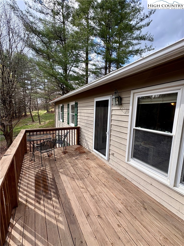 5416 Bamboo Road Boone, NC 28607 - Photo 10 of 35 a balcony with wooden floor and fence