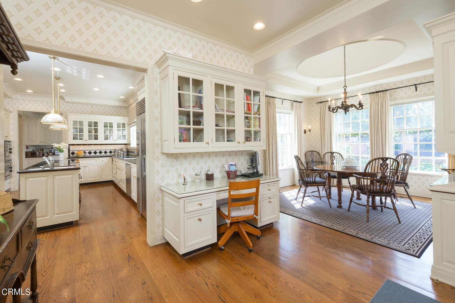 1585 Orlando Road Pasadena, CA 91106 - Photo 18 of 47 a living room with furniture and a wooden floor