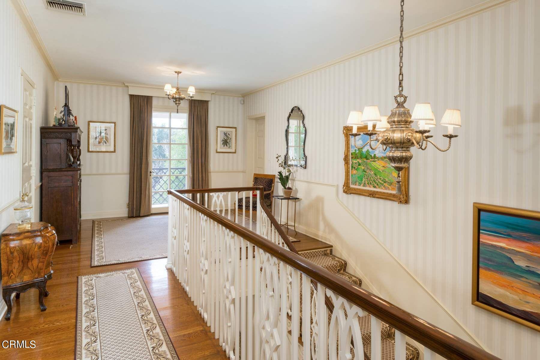 1585 Orlando Road Pasadena, CA 91106 - Photo 22 of 47 a view of a hallway to a livingroom with furniture