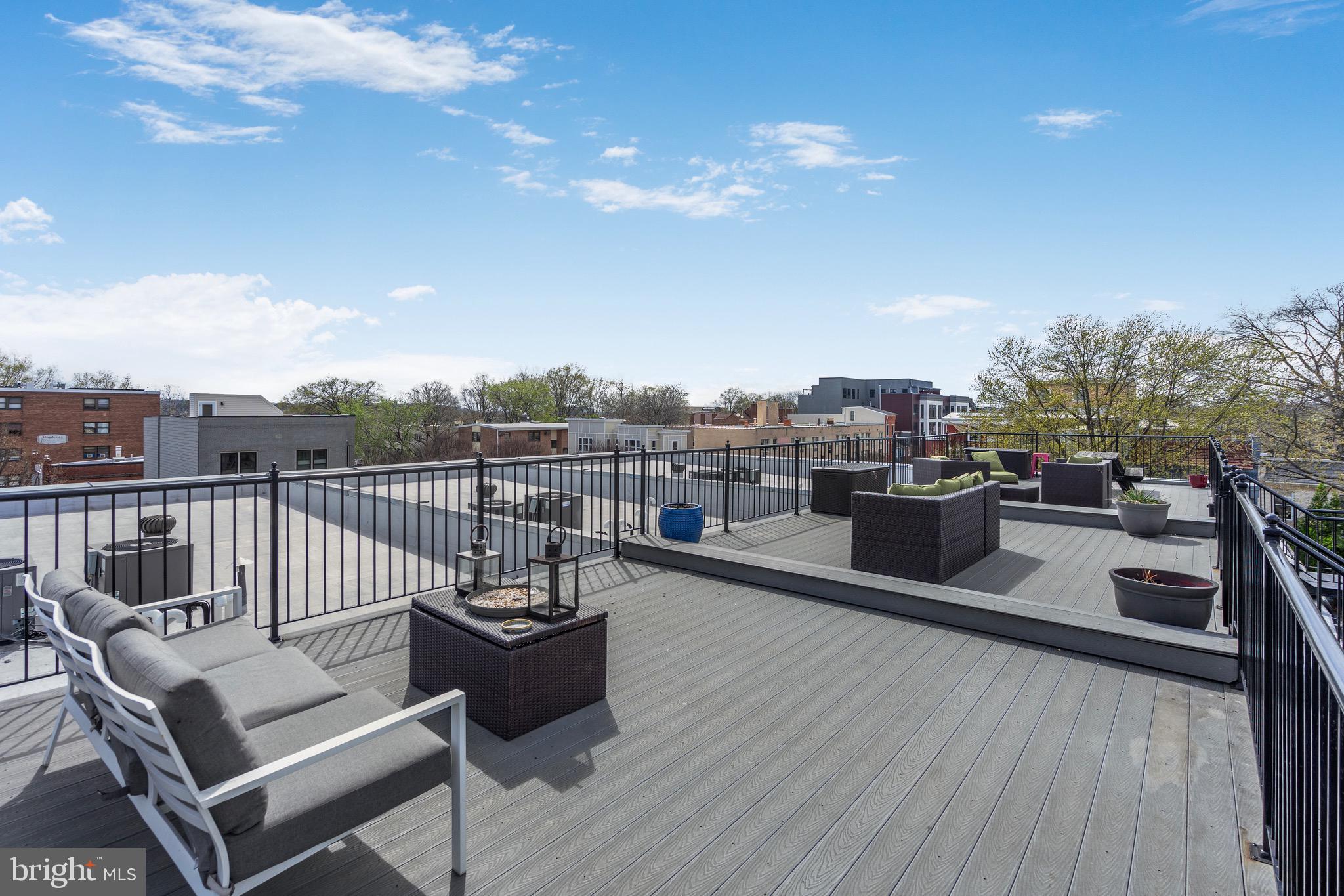 1402 K Street Southeast, Unit 2 Washington, DC 20003 - Photo 27 of 32 a view of a roof deck with couches