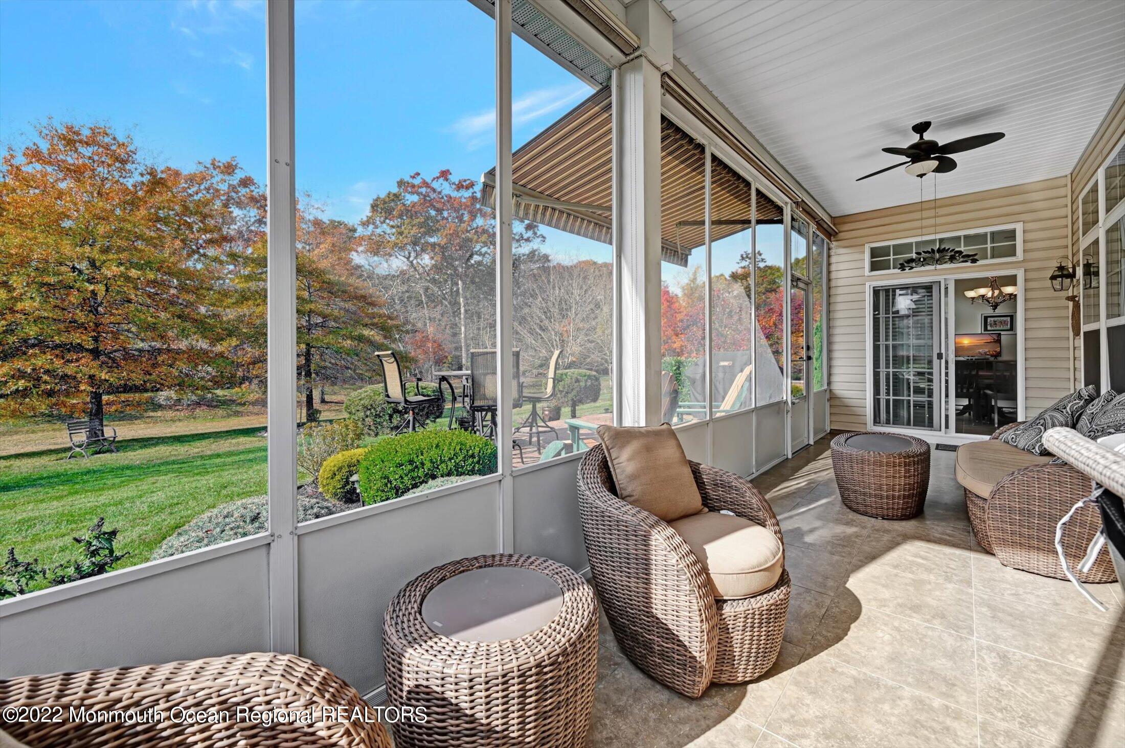 20 East Francesa Court Farmingdale, NJ 07727 - Photo 39 of 78 a outdoor living space with furniture and garden