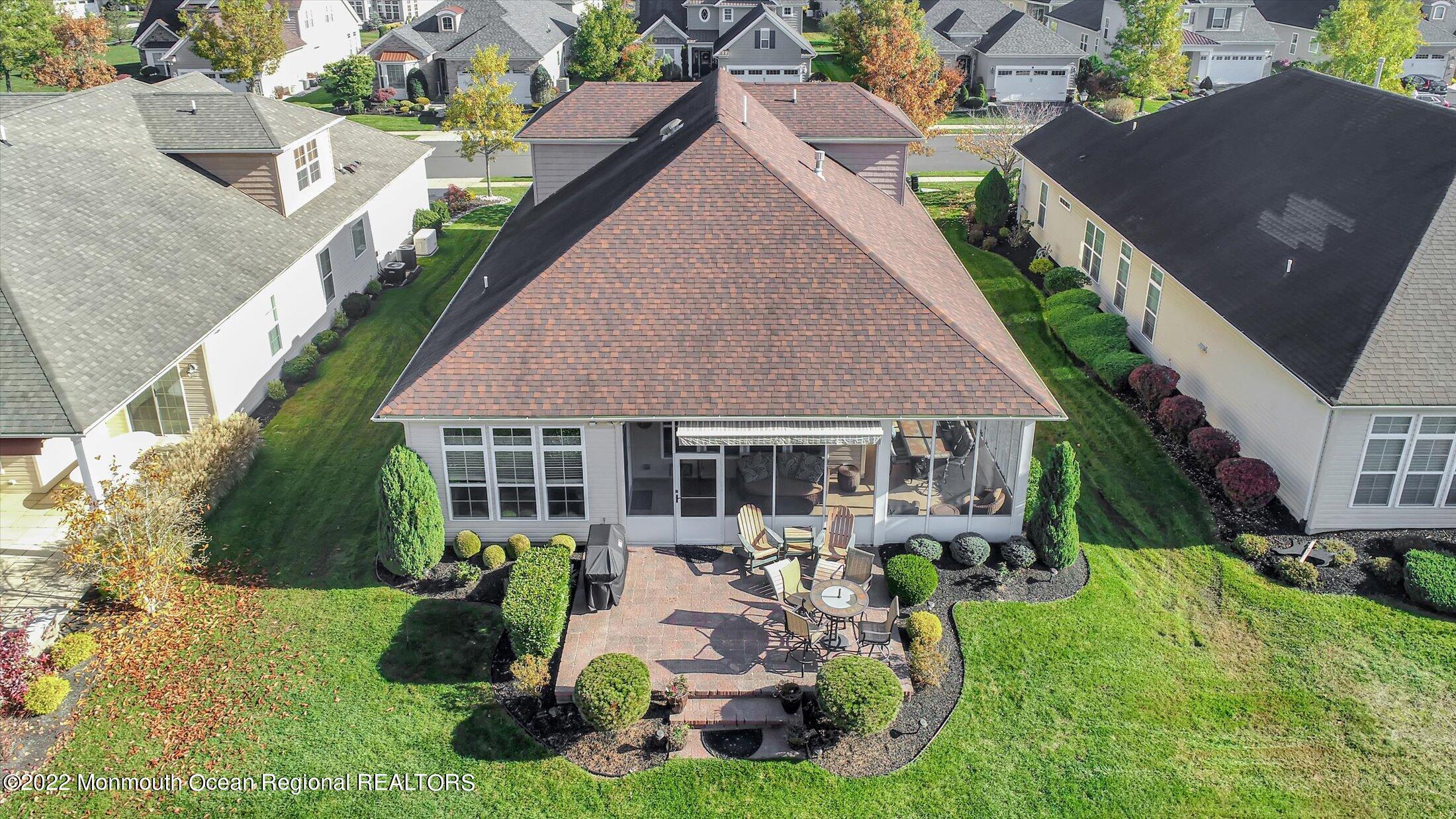 20 East Francesa Court Farmingdale, NJ 07727 - Photo 49 of 78 Drone Backyard View