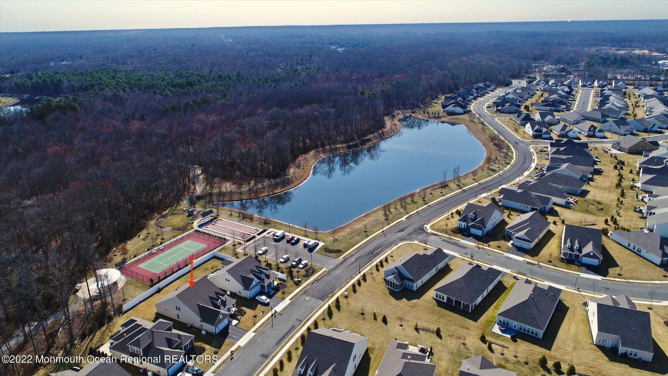 20 East Francesa Court Farmingdale, NJ 07727 - Photo 74 of 78 an aerial view of a house and a yard