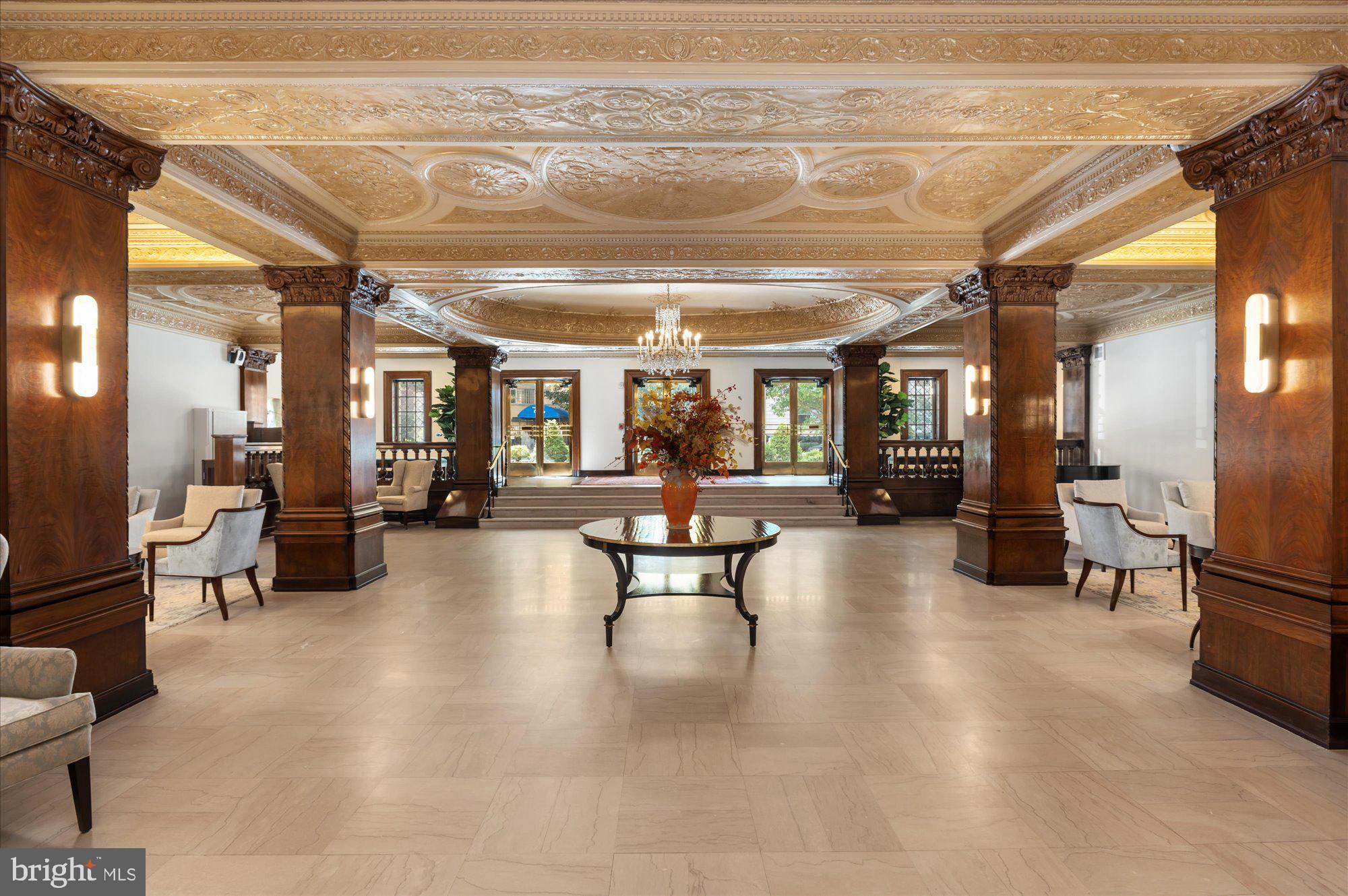 2101 Connecticut Avenue Northwest, Unit A Washington, DC 20009 - Photo 12 of 34 a lobby with furniture and a large window