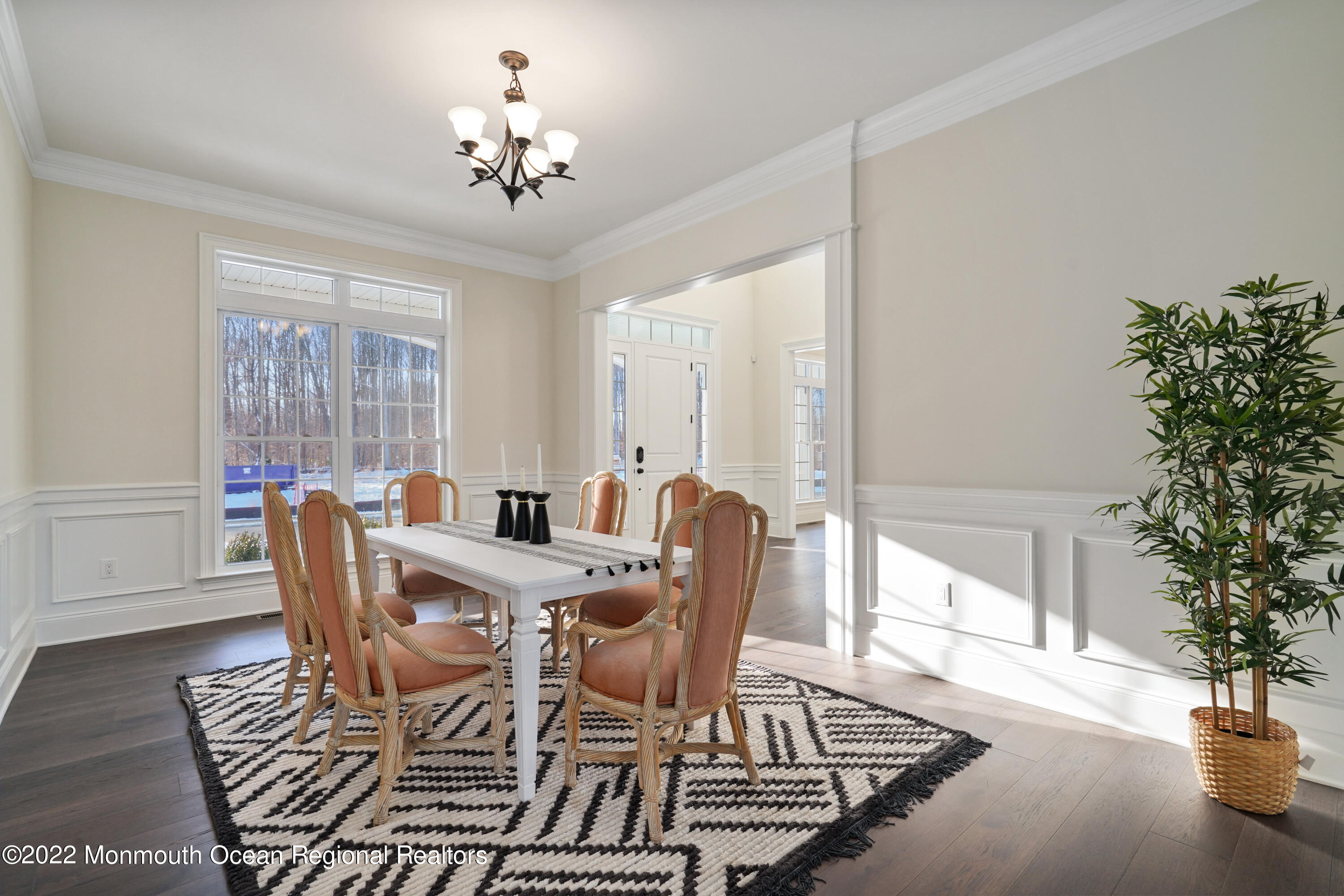 66 Windermere Road Lincroft, NJ 07738 - Photo 10 of 61 a view of a dining room with furniture window and wooden floor