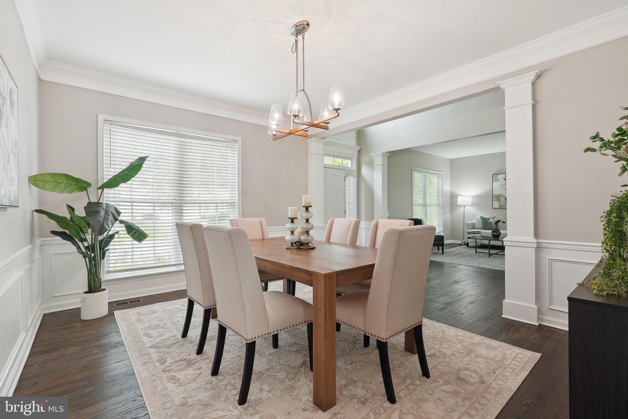 51 Knickerbocker Lane Malvern, PA 19355 - Photo 27 of 57 a view of a dining room with furniture window and wooden floor