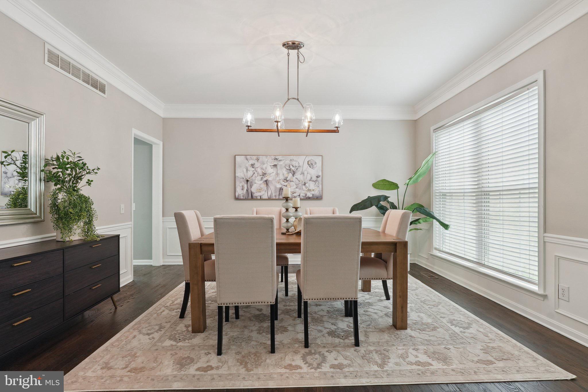 51 Knickerbocker Lane Malvern, PA 19355 - Photo 29 of 57 a view of a dining room with furniture window and wooden floor