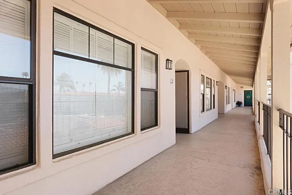 a view of a large door