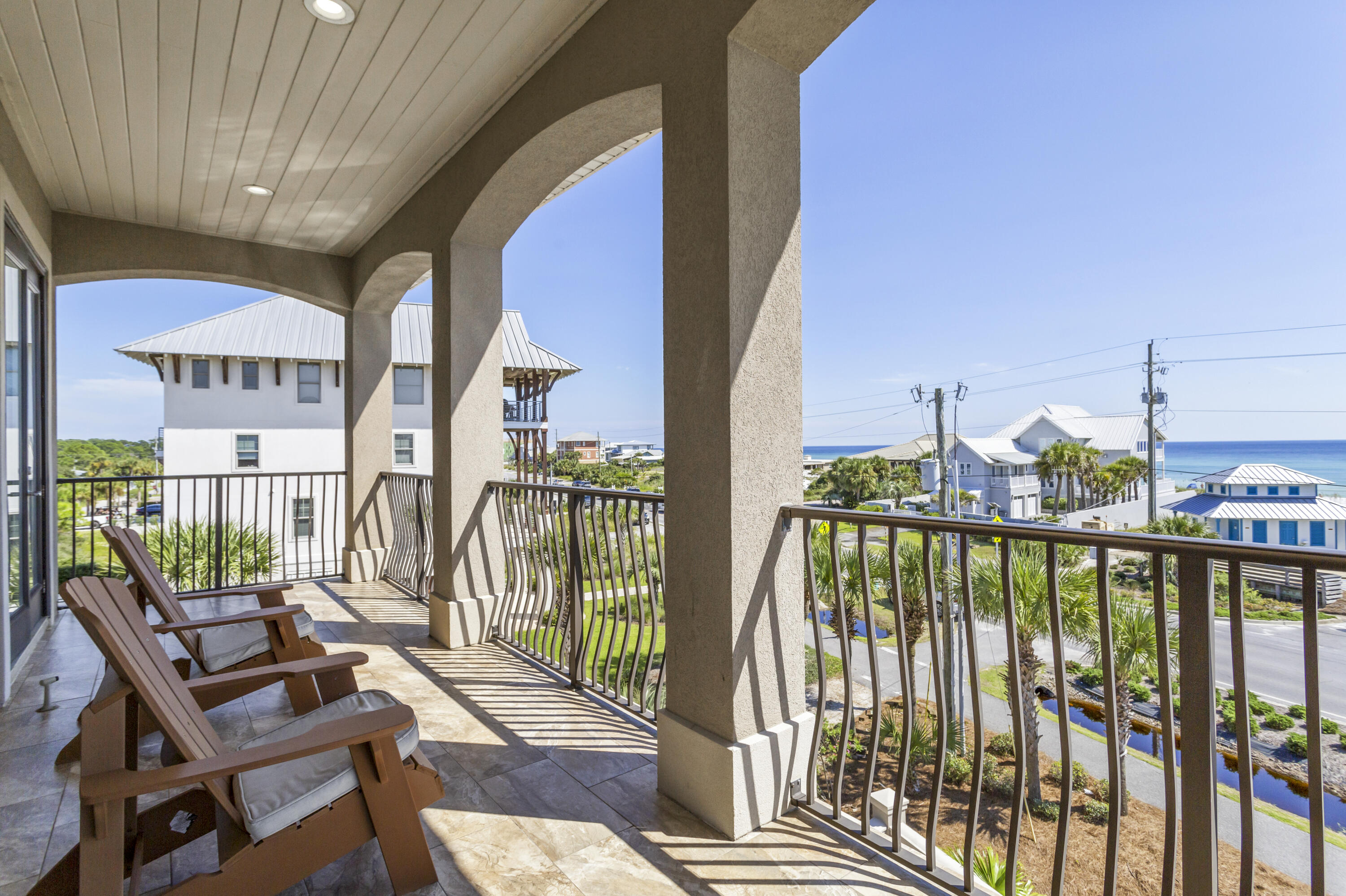 5732 West County Highway 30A Santa Rosa Beach, FL 32459 - Photo 30 of 43 a view of balcony with furniture