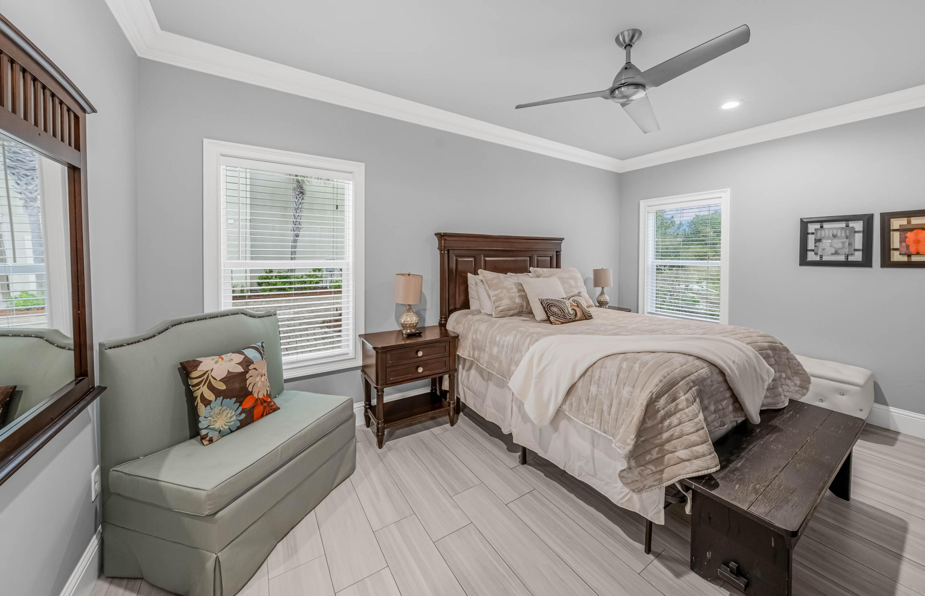 5732 West County Highway 30A Santa Rosa Beach, FL 32459 - Photo 33 of 43 a bedroom with a bed couch and a window