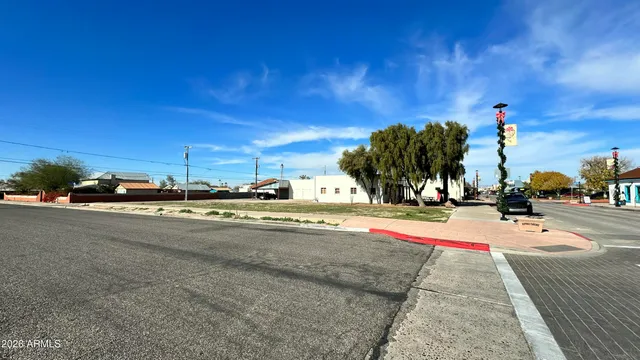 a view of a backyard with a garden