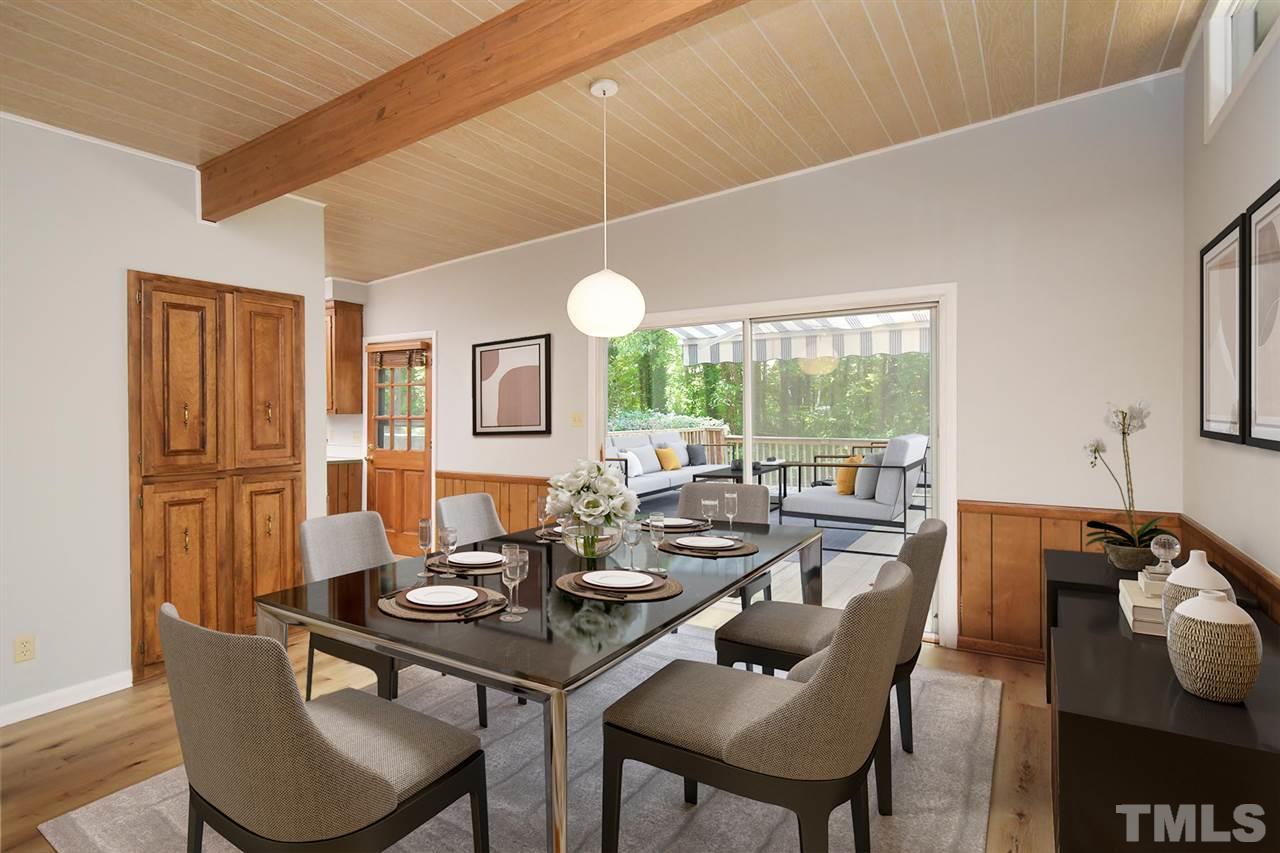 19 Learned Place Durham, NC 27705 - Photo 6 of 30 a view of a dining room with furniture window and outside view