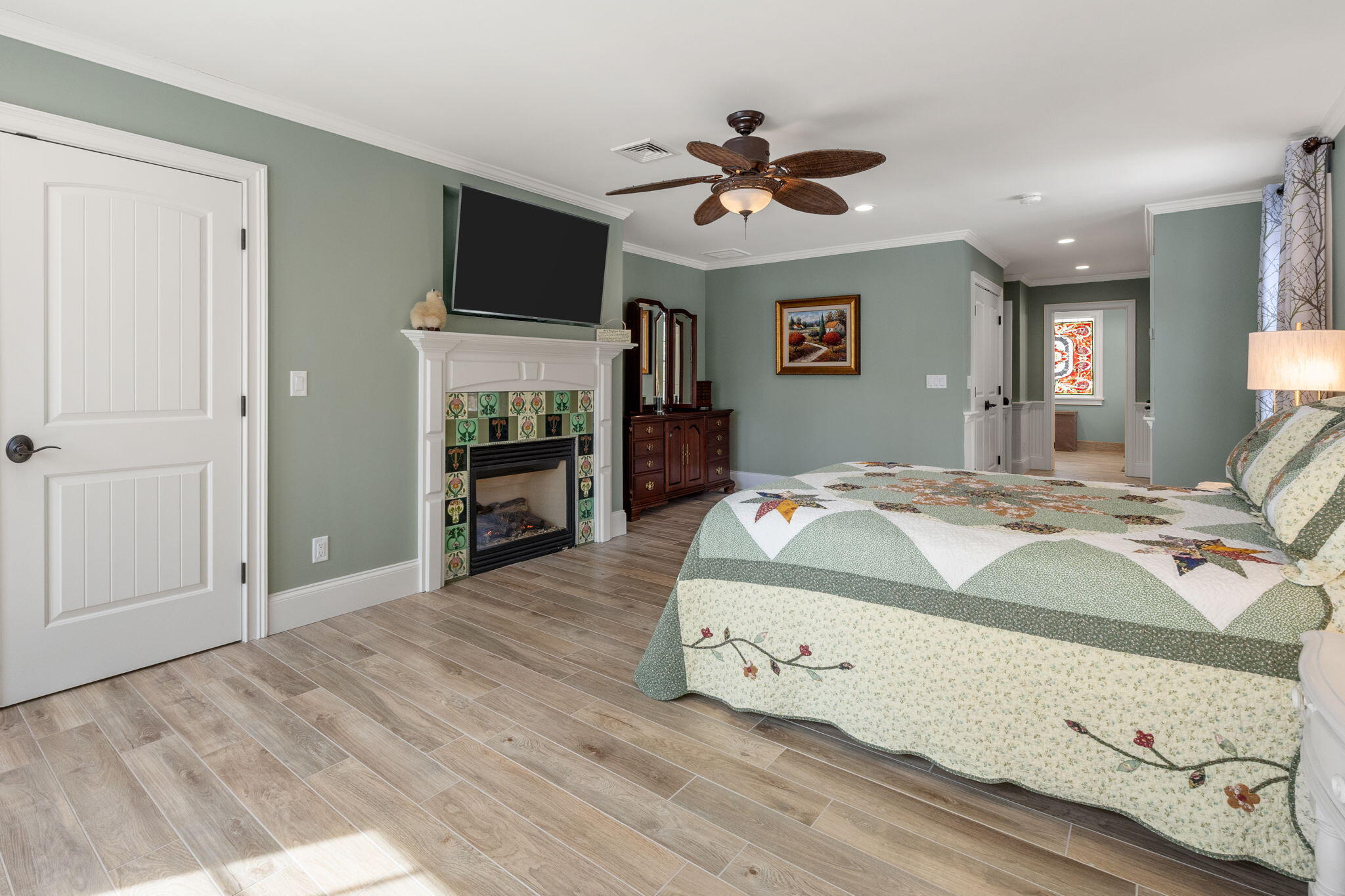9 Horseshoe Bend Way Mashpee, MA 02649 - Photo 26 of 60 a bedroom with a bed and a flat screen tv