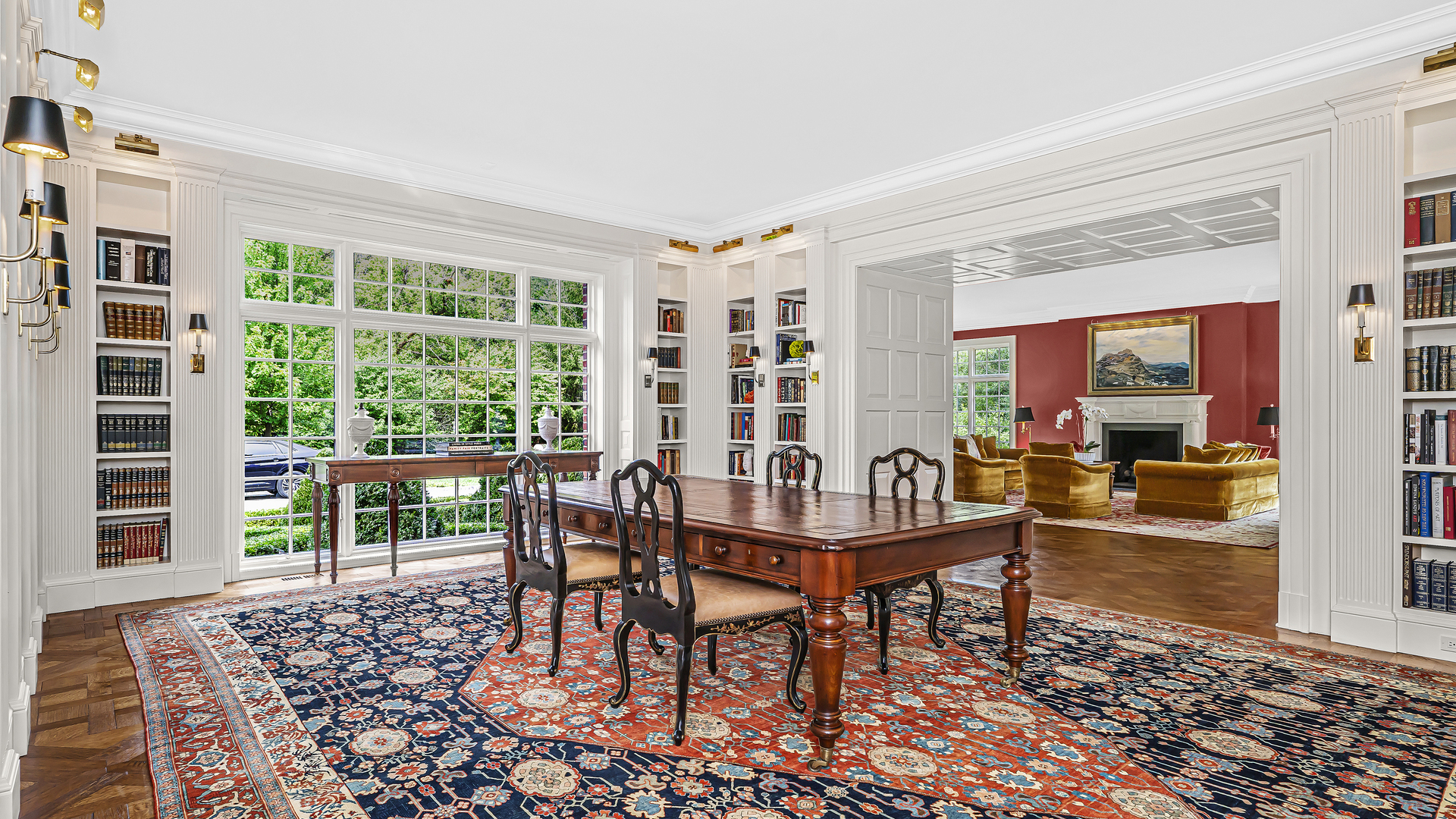 37 Woodley Road Winnetka, IL 60093 - Photo 22 of 66 a view of a dining room with furniture window and wooden floor