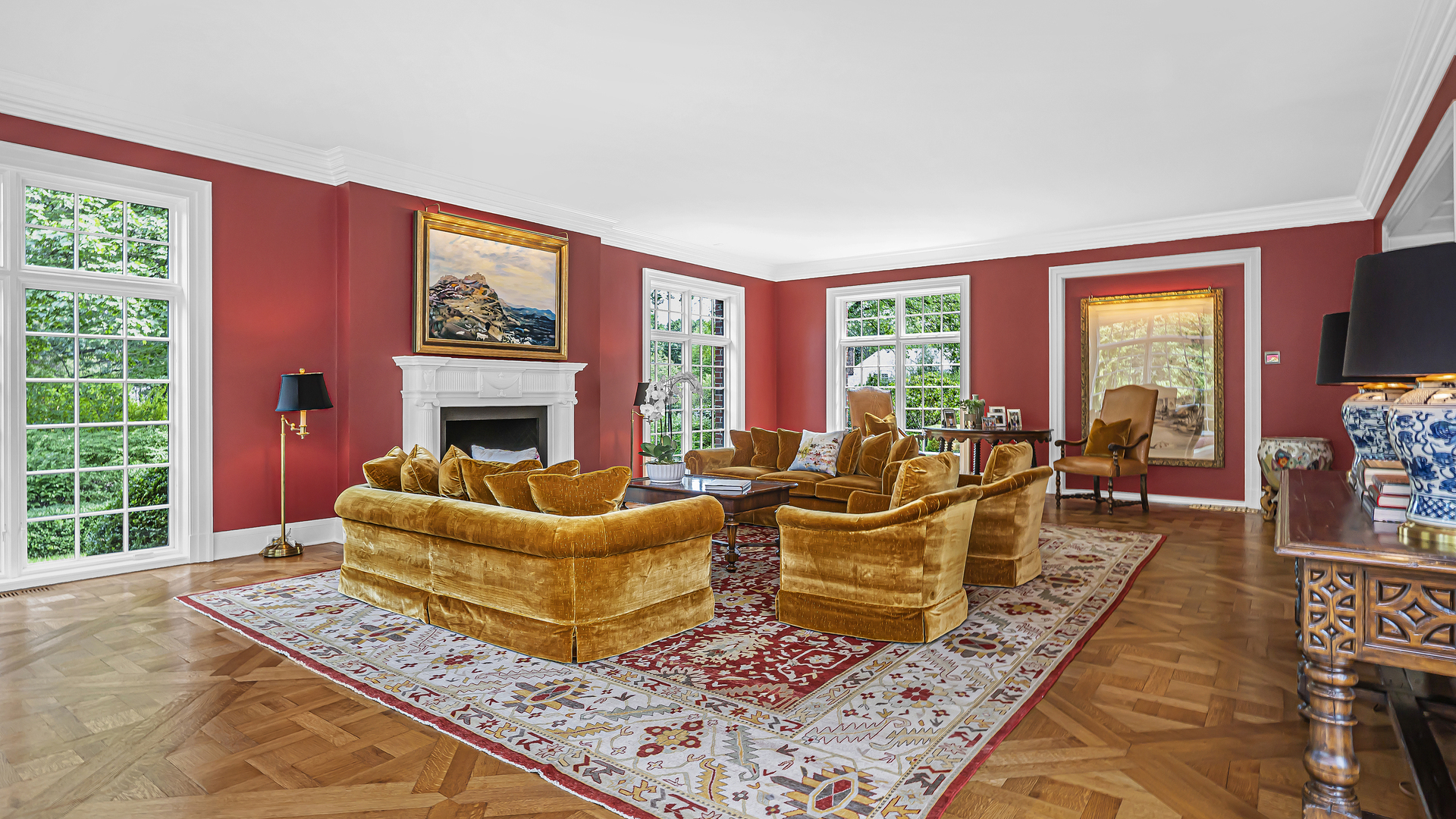 37 Woodley Road Winnetka, IL 60093 - Photo 25 of 66 a living room with furniture fireplace and a large window
