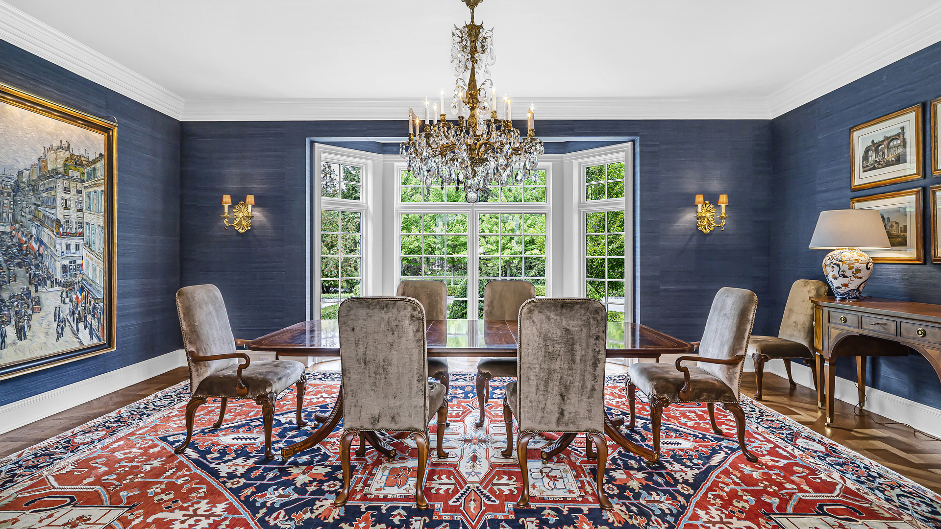 37 Woodley Road Winnetka, IL 60093 - Photo 29 of 66 a view of a dining room with furniture wooden floor and windows