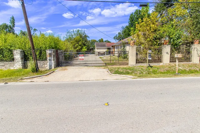 front view of a house with a street