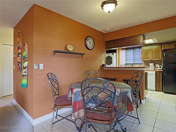 a view of a chairs in a room