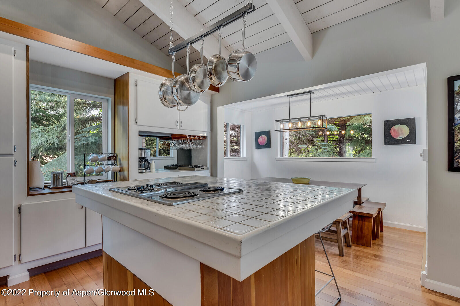 36 Nathan Lane Basalt, CO 81621 - Photo 12 of 37 a view of kitchen island with furniture and wooden floor