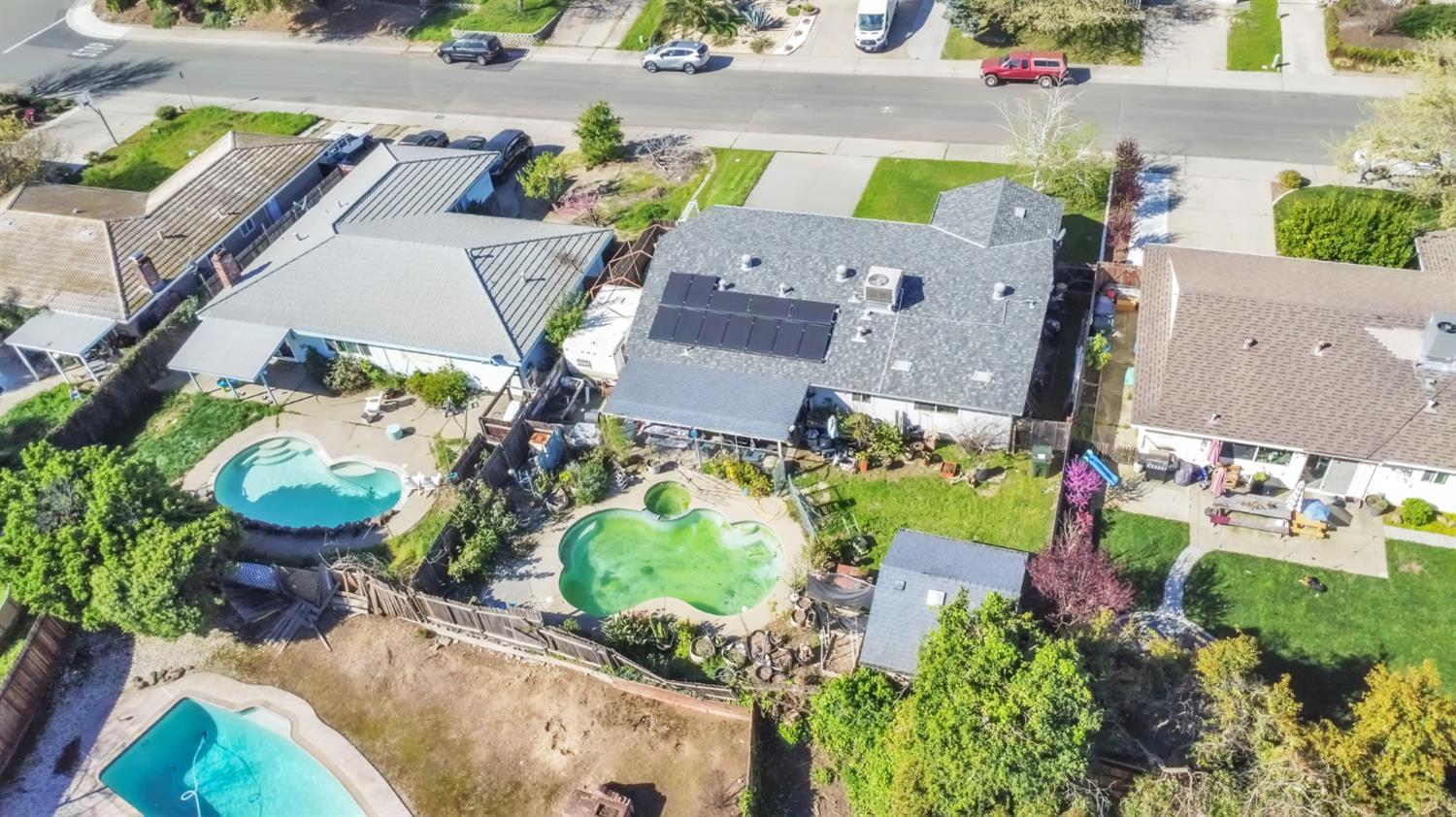 5812 Keyntel Street Citrus Heights, CA 95621 - Photo 20 of 30 an aerial view of a house with yard swimming pool and outdoor seating