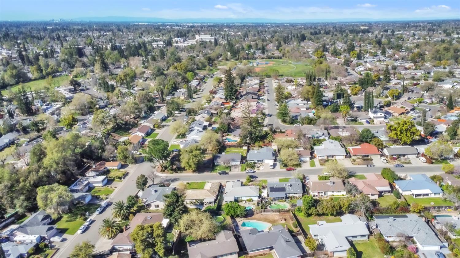 5812 Keyntel Street Citrus Heights, CA 95621 - Photo 29 of 30 an aerial view of a city with lots of residential buildings