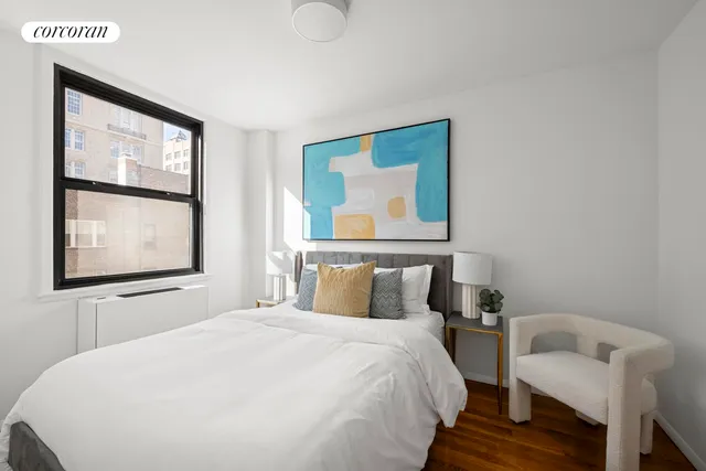 a view of a city with tall buildings