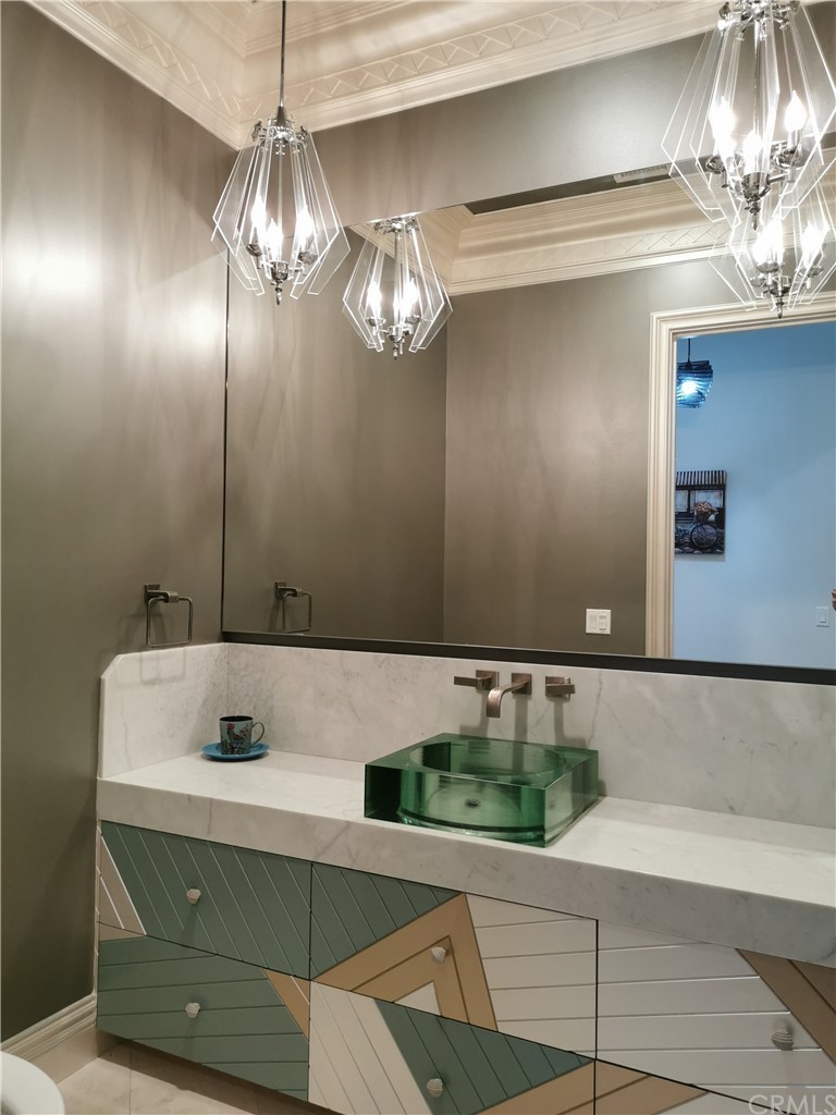 501 Cortez Road Arcadia, CA 91007 - Photo 15 of 15 a bathroom with a sink and a mirror