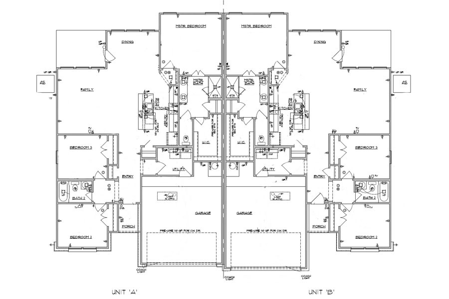 20105 Park Strip Street, Unit A B Lago Vista, TX 78645 - Photo 3 of 26 a picture of floor plan